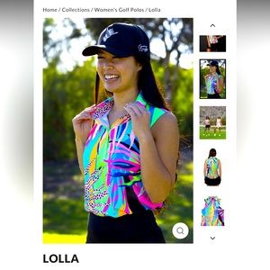 Lolla Sunday Swagger golf/ tennis polo